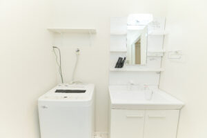 GreenHIlls_Shirokane501_洗面台、洗濯機